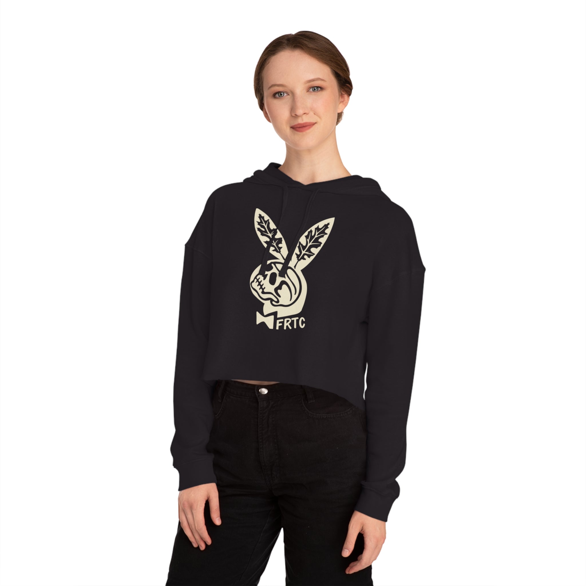 Graphic Cropped Hoodie for Stylish Women